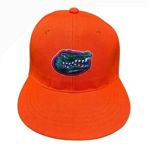 Orange University of Florida Gators Snapback Hat Embroidered‎ Logo Flat Brim